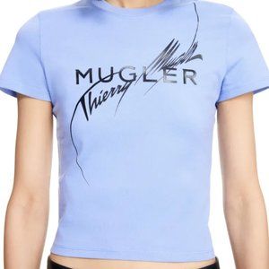 BNWT Thierry Mugler x H&M printed fitted t shirt in large